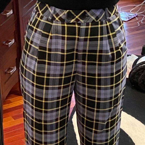 PLAID FEMALE TROUSERS - Picture 3 of 3